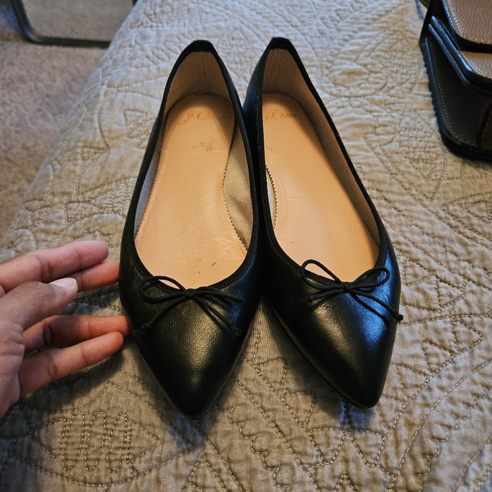 J.crew Women's Zoe Ballet Flats in Leather size 6 - Picture 2 of 5
